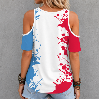 [FAN FAVORITE] NEW CUSTOMIZED WNBA01 ALD ATLANTA DREAM CRISS CROSS V-NECK TOP