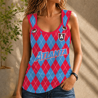 [FAN FAVORITE] NEW CUSTOMIZED WNBA01 ALD ATLANTA DREAM O-RING SHOULDER TANK TOP
