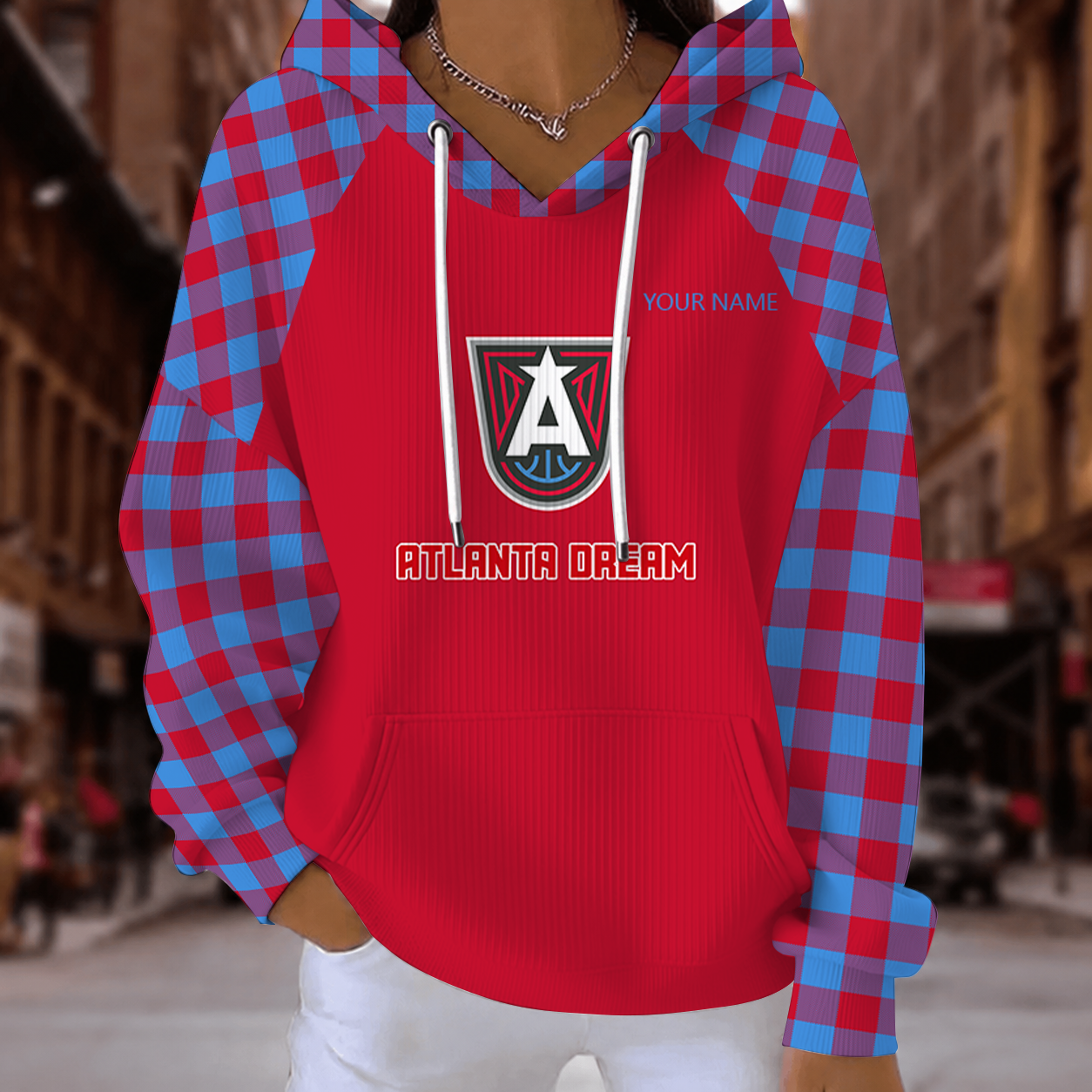 [FAN FAVORITE] NEW CUSTOMIZED WNBA01 ALD ATLANTA DREAM RIBBED HOODIE & SWEATSHIRT