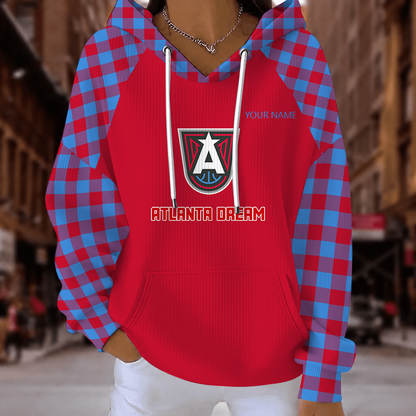 [FAN FAVORITE] NEW CUSTOMIZED WNBA01 ALD ATLANTA DREAM RIBBED HOODIE & SWEATSHIRT