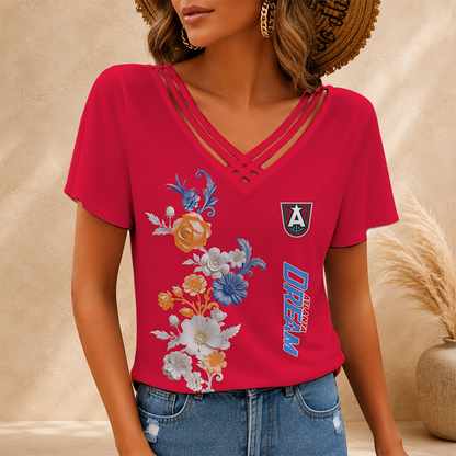 [FAN FAVORITE] NEW CUSTOMIZED WNBA01 ALD ATLANTA DREAM V-NECK SHIRT
