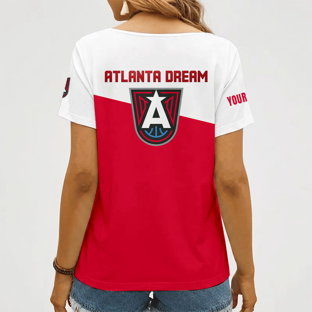 [FAN FAVORITE] NEW CUSTOMIZED WNBA01 ALD ATLANTA DREAM V-NECK FEMALE SHIRT