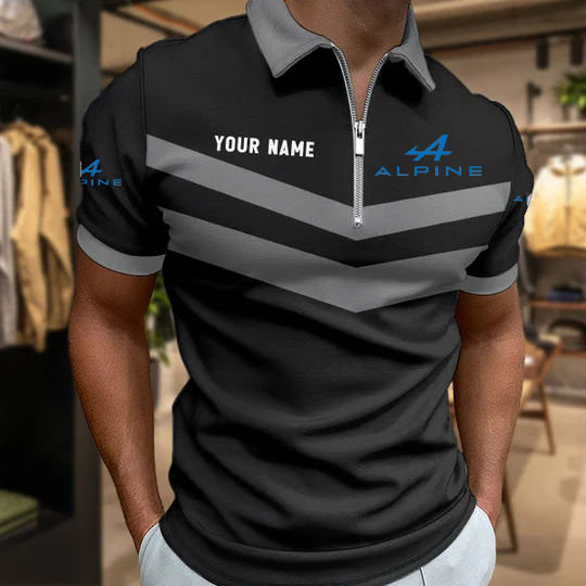 LIMITED EDITION - NEW CUSTOMIZED F101 ALP ALPINE ZIP POLO SHIRT