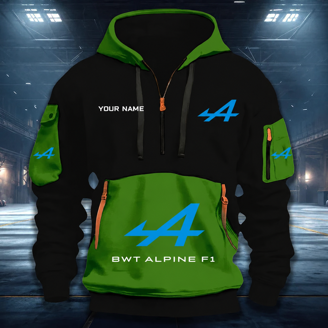 LIMITED RUN - NEW CUSTOMIZED F101 ALP ALPINE QUARTER ZIP HOODIE