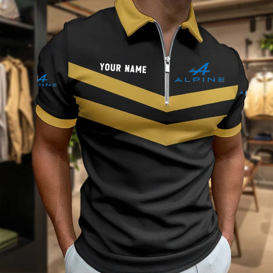 LIMITED EDITION - NEW CUSTOMIZED F101 ALP ALPINE ZIP POLO SHIRT