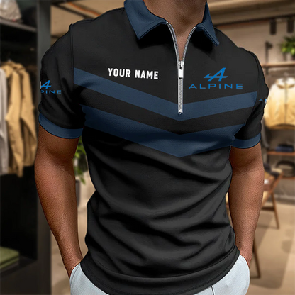 LIMITED EDITION - NEW CUSTOMIZED F101 ALP ALPINE ZIP POLO SHIRT