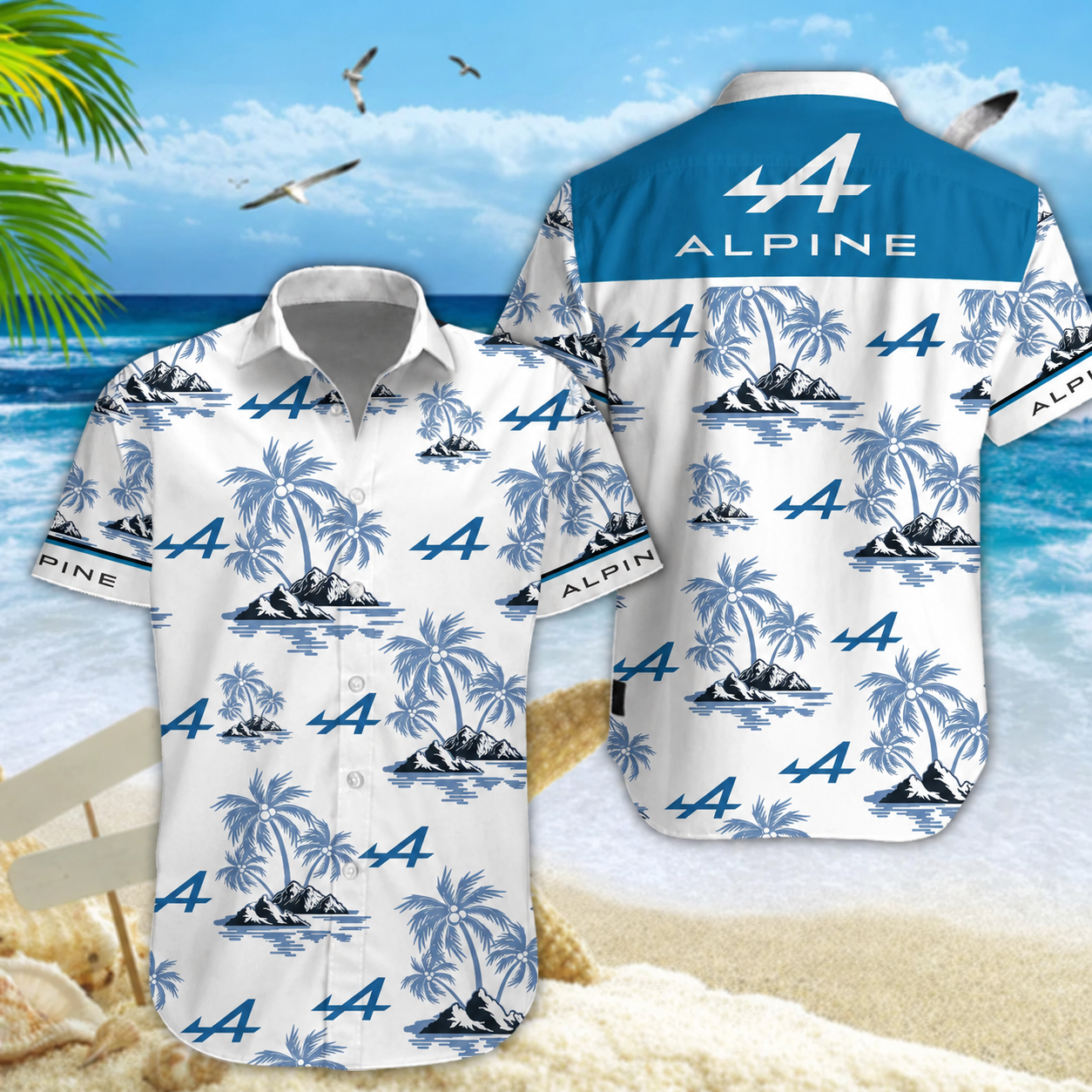 [FAN MUST-HAVE] NEW CUSTOMIZED F101 ALP ALPINE UNISEX HAWAIIAN SHIRT & SHORTS SET