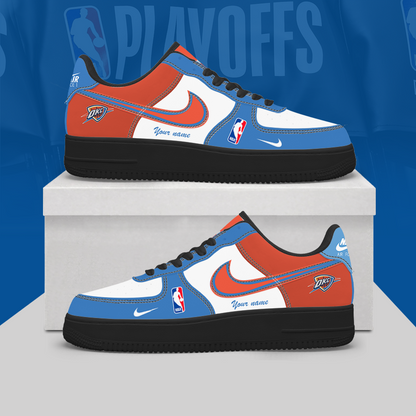[HOT DEAL] NEW CUSTOMIZED  NBA01 OCT OKLAHOMA CITY THUNDER  AF1 SHOES