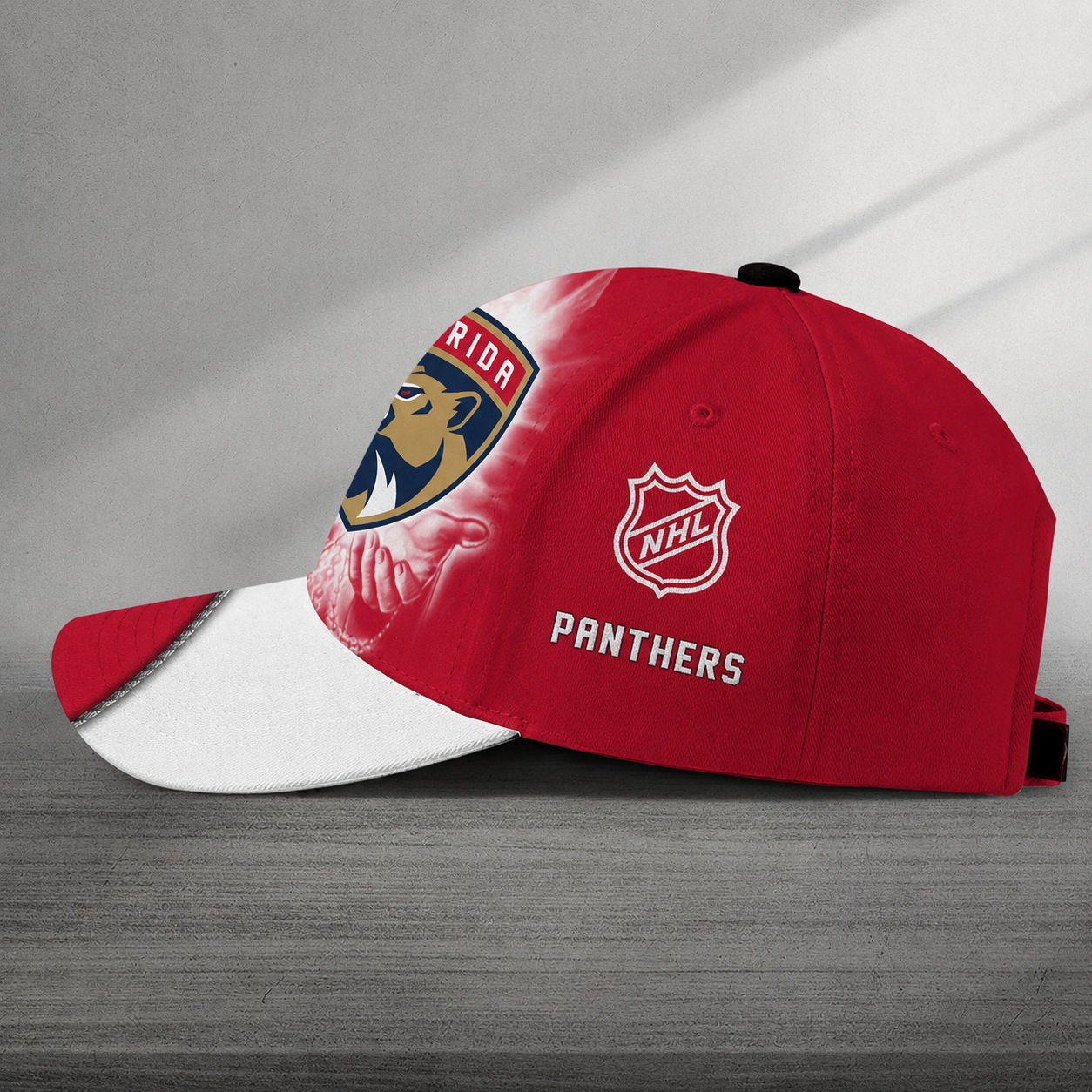 LIMITED EDITION - NEW CUSTOMIZED NHL01 FPT FLORIDA PANTHERS CLASSIC CAP