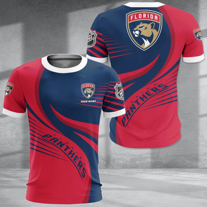 LIMITED EDITION - NEW CUSTOMIZED NHL01 FPT FLORIDA PANTHERS POLO SHIRT & T-SHIRTS