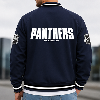 [SUPER SALE] NEW CUSTOMIZED NHL01 FPT FLORIDA PANTHERS MULTICOLOR MEN'S CASUAL JACKET