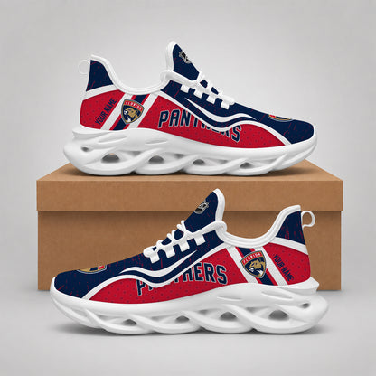 VIRAL EDITION - NEW CUSTOMIZED NHL01 FPT FLORIDA PANTHERS CLUNKY SNEAKERS