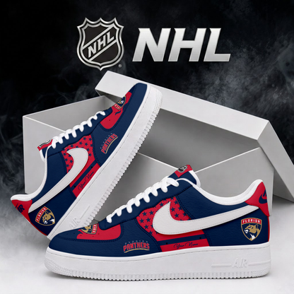 SPECIAL EDITION - NEW CUSTOMIZED NHL01 FPT FLORIDA PANTHERS AF1 SHOES