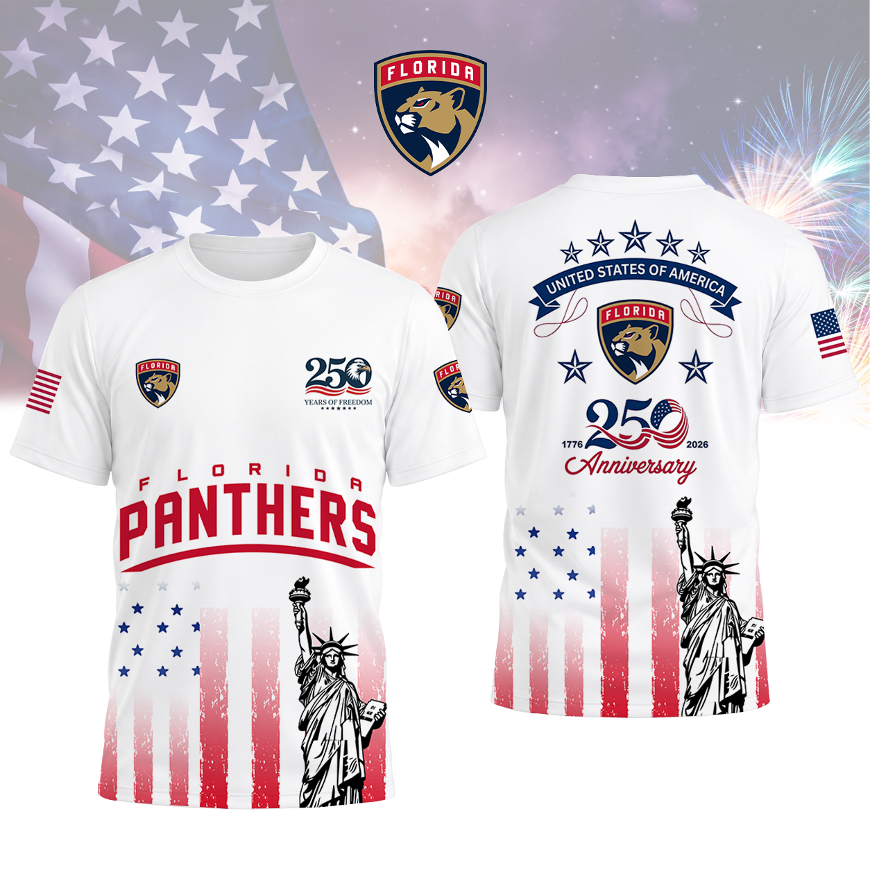 LIMITED EDITION - NEW CUSTOMIZED NHL01 FPT FLORIDA PANTHERS T-SHIRT, POLO SHIRT, ZIP POLO SHIRT, SWEATSHIRT, HOODIE & ZIP HOODIE