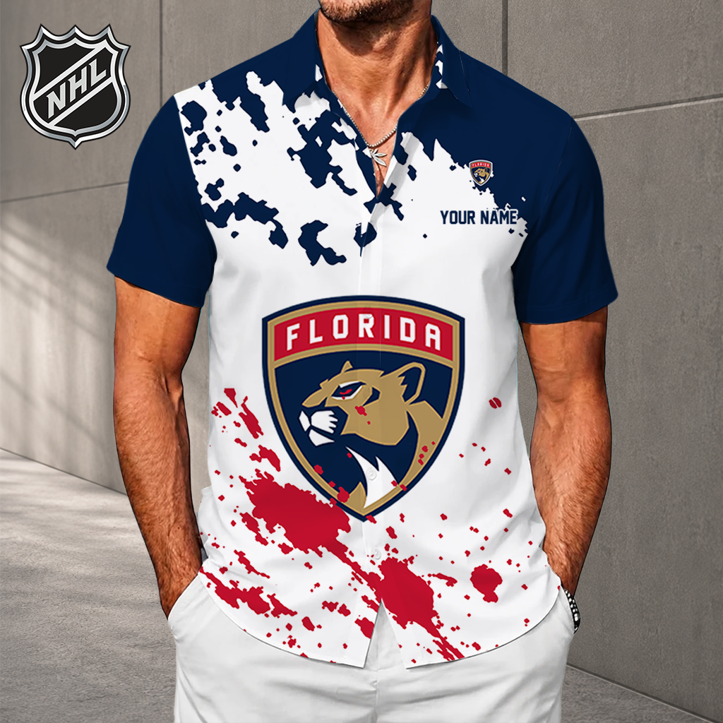 LIMITED EDITION - NEW CUSTOMIZED NHL01 FPT FLORIDA PANTHERS UNISEX HAWAIIAN SHIRT