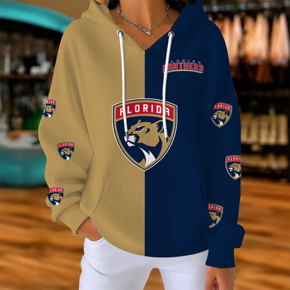 [SUPER SALE] NEW CUSTOMIZED NHL01 FPT FLORIDA PANTHERS RIBBED HOODIE & SWEATSHIRT