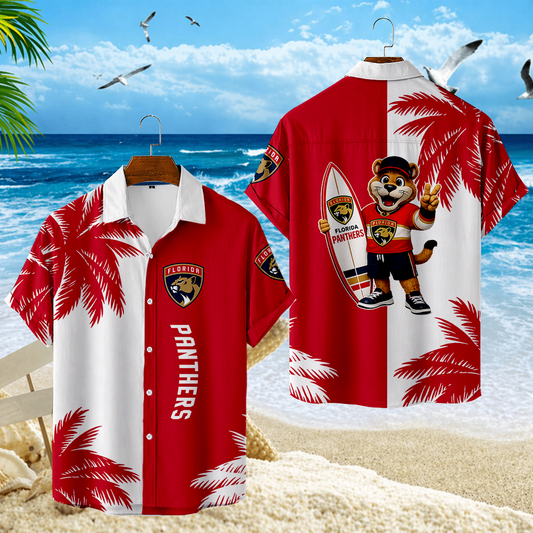 LIMITED EDITION - NEW CUSTOMIZED NHL01 FPT FLORIDA PANTHERS UNISEX HAWAIIAN SHIRT
