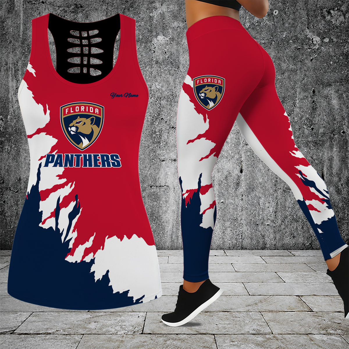 [SUPER SALE] NEW CUSTOMIZED NHL01 FPT FLORIDA PANTHERS MEN'S DRAWSTRING CARGO SHORTS