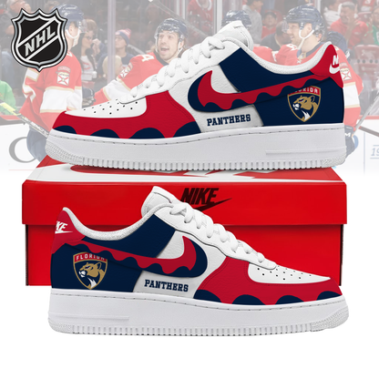 VIRAL EDITION - NEW CUSTOMIZED NHL01 FPT FLORIDA PANTHERS AF1 SHOES