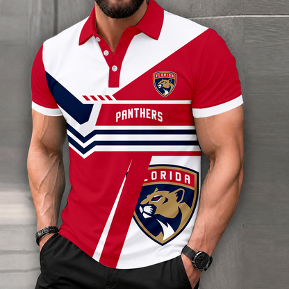 LIMITED EDITION - NEW CUSTOMIZED NHL01 FPT FLORIDA PANTHERS POLO SHIRT, ZIP POLO SHIRT & T-SHIRTS