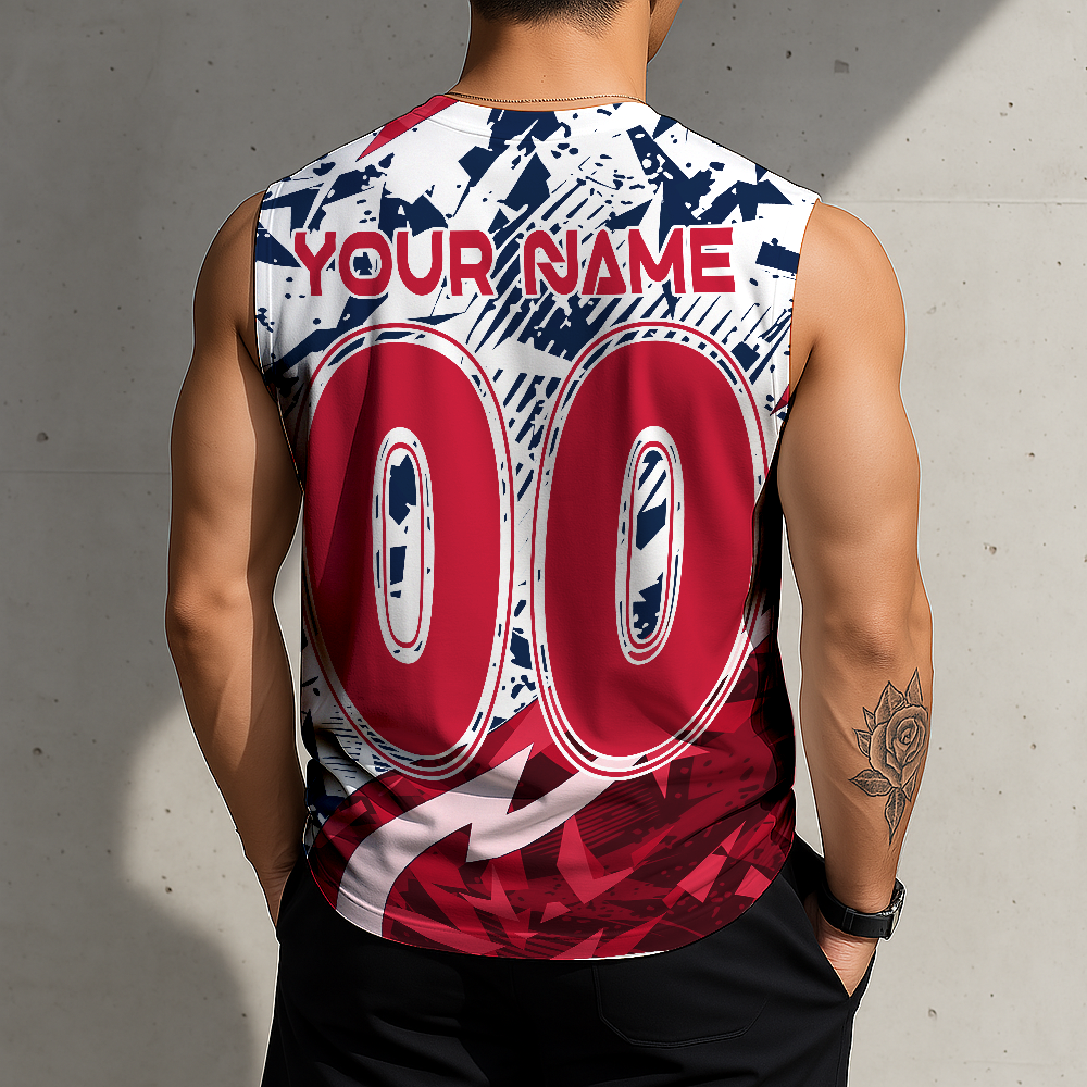 LIMITED EDITION - NEW CUSTOMIZED NHL01 FPT FLORIDA PANTHERS TANK TOP & GYM SHIRT
