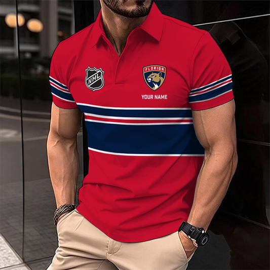 [SUPER SALE] NEW CUSTOMIZED NHL01 FPT FLORIDA PANTHERS POLO SHIRT