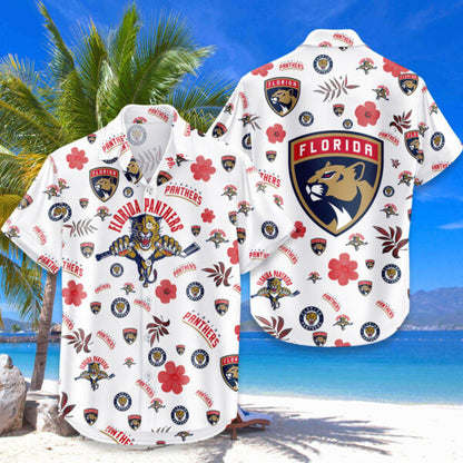 LIMITED EDITION - NEW CUSTOMIZED NHL01 FPT FLORIDA PANTHERS UNISEX HAWAIIAN SHIRT