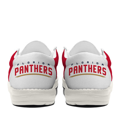 LIMITED EDITION - NEW CUSTOMIZED NHL01 FPT FLORIDA PANTHERS LOAFER SHOES
