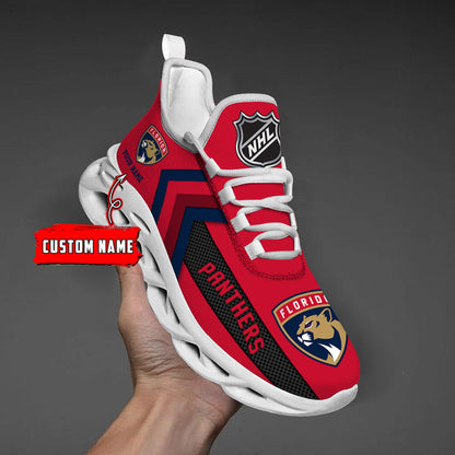 [SUPER SALE ] NEW CUSTOMIZED NHL01 FPT FLORIDA PANTHERS MAX SOUL SHOES