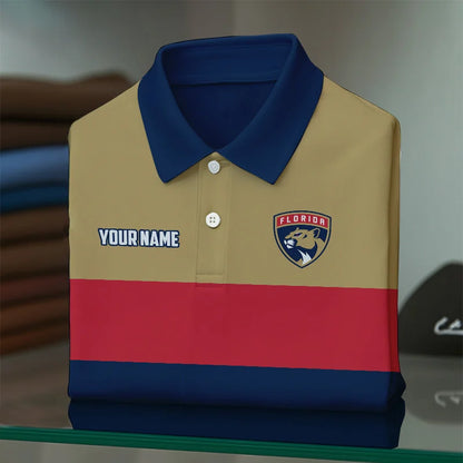 [SUPER SALE] NEW CUSTOMIZED NHL01 FPT FLORIDA PANTHERS POLO SHIRT