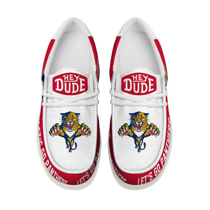 LIMITED EDITION - NEW CUSTOMIZED NHL01 FPT FLORIDA PANTHERS LOAFER SHOES