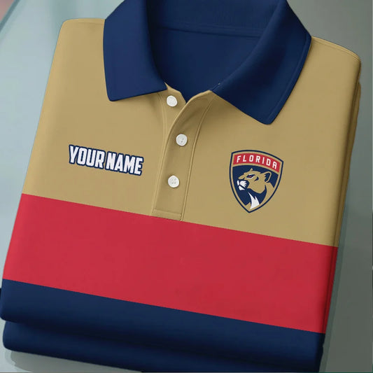 [SUPER SALE] NEW CUSTOMIZED NHL01 FPT FLORIDA PANTHERS POLO SHIRT