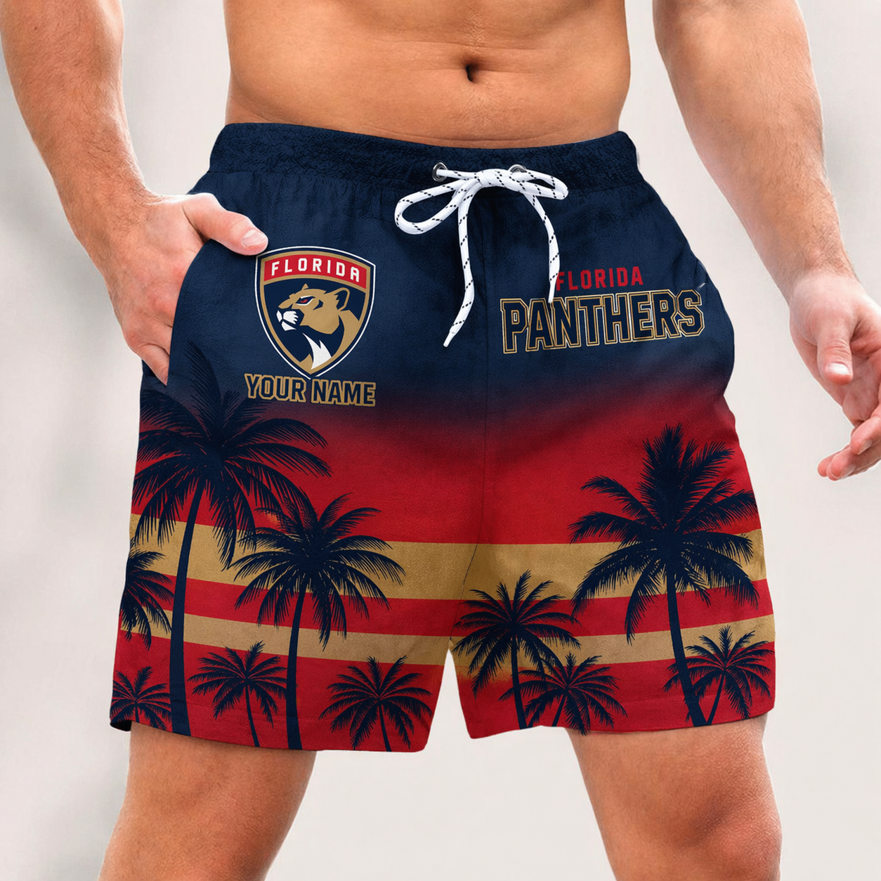 LIMITED EDITION - NEW PREMIUM NHL01 FL PANTHERS SHORT PANTS