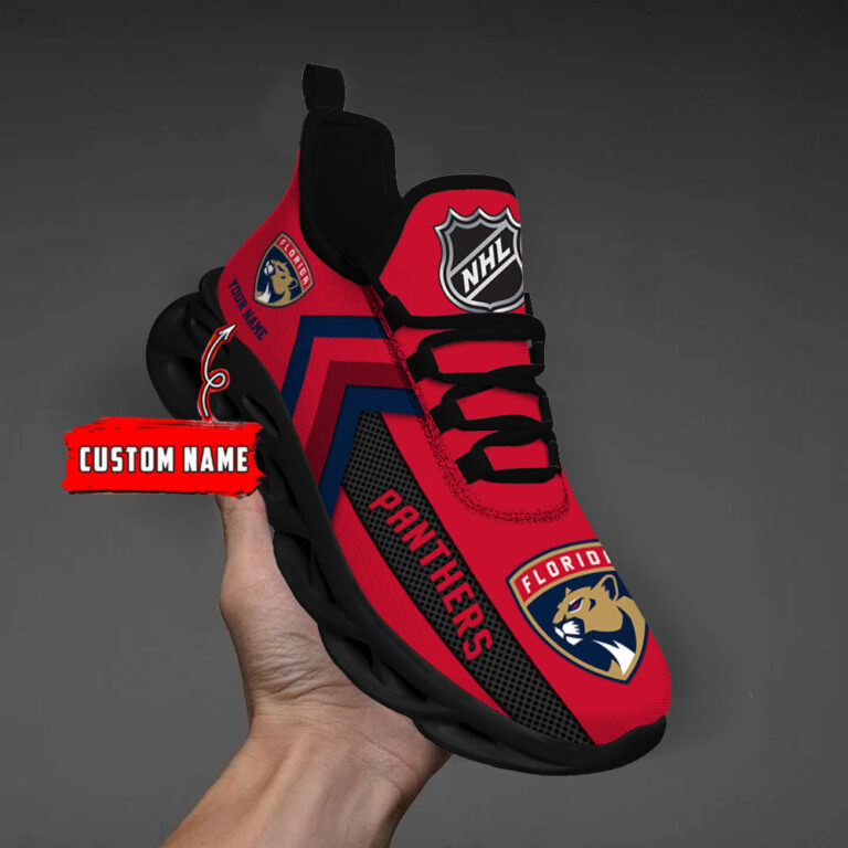 [SUPER SALE ] NEW CUSTOMIZED NHL01 FPT FLORIDA PANTHERS MAX SOUL SHOES
