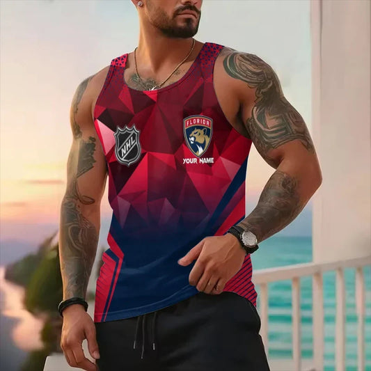 [SUPER SALE] NEW CUSTOMIZED NHL01 FPT FLORIDA PANTHERS UNISEX TANK TOP