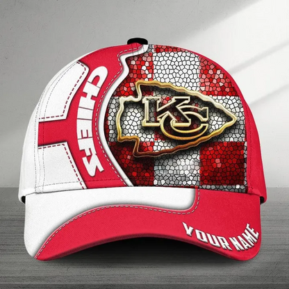 LIMITED EDITION - NEW CUSTOMIZED NFL01 KCC KANSAS CITY CHIEFS CLASSIC CAP