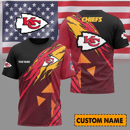 LIMITED EDITION - NEW CUSTOMIZED NFL01 KCC KANSAS CITY CHIEFS T-SHIRT, POLO SHIRT, ZIP POLO SHIRT, SWEATSHIRT, HOODIE & ZIP HOODIE