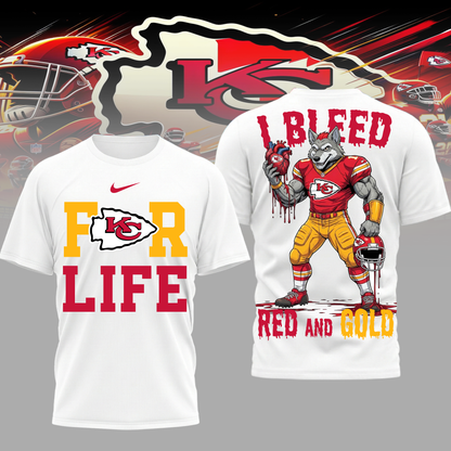 LIMITED EDITION - NEW CUSTOMIZED NFL01 KCC KC CHIEFS UNISEX T-SHIRT, POLO & HOODIE