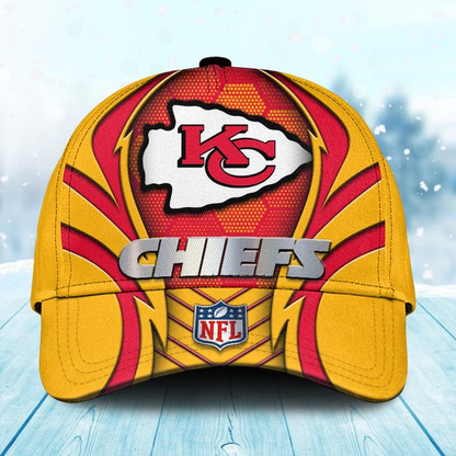 LIMITED EDITION - NEW CUSTOMIZED NFL01 KCC KANSAS CITY CHIEFS CLASSIC CAP
