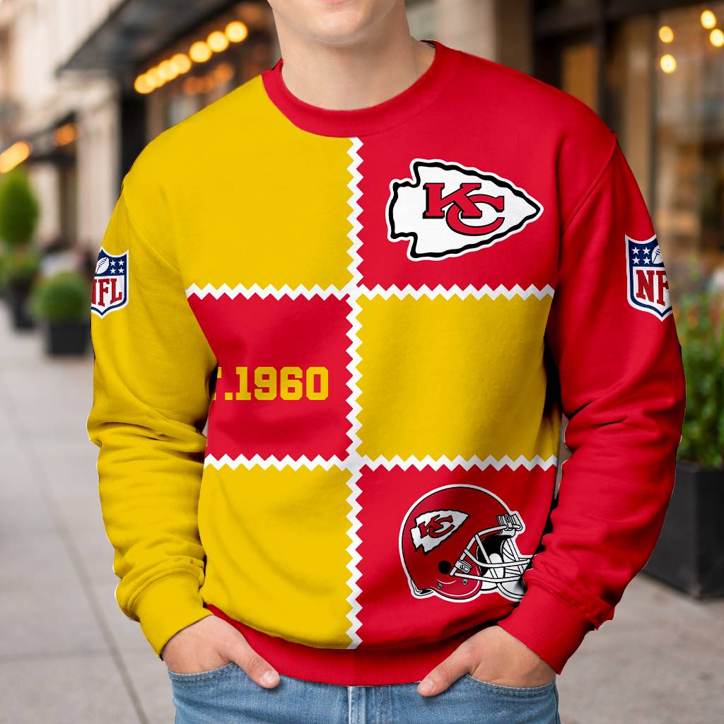 LIMITED EDITION - NEW CUSTOMIZED NFL01 KCC KANSAS CITY CHIEFS UNISEX T-SHIRT, POLO, HOODIE & JACKETS