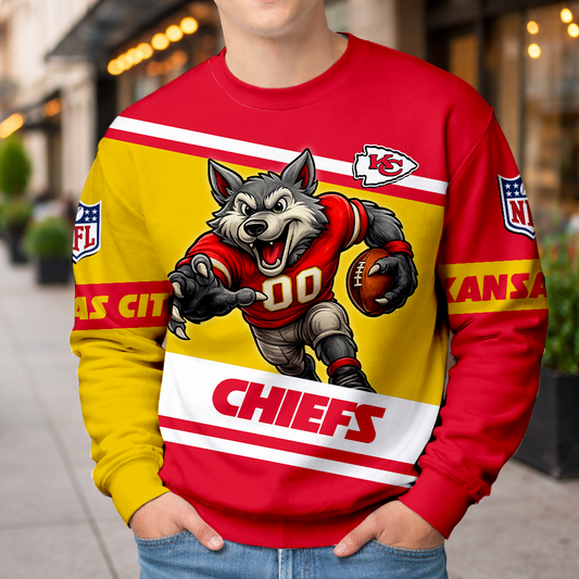 LIMITED EDITION - NEW CUSTOMIZED NFL01 KCC KANSAS CITY CHIEFS UNISEX T-SHIRT, POLO, HOODIE & JACKETS