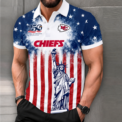 LIMITED EDITION - NEW CUSTOMIZED NFL01 KCC KANSAS CITY CHIEFS POLO SHIRT, ZIP POLO SHIRT & T-SHIRTS