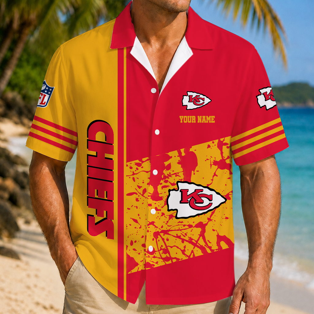 LIMITED EDITION - NEW CUSTOMIZED NFL01 KCC KANSAS CITY CHIEFS UNISEX HAWAIIAN SHIRT