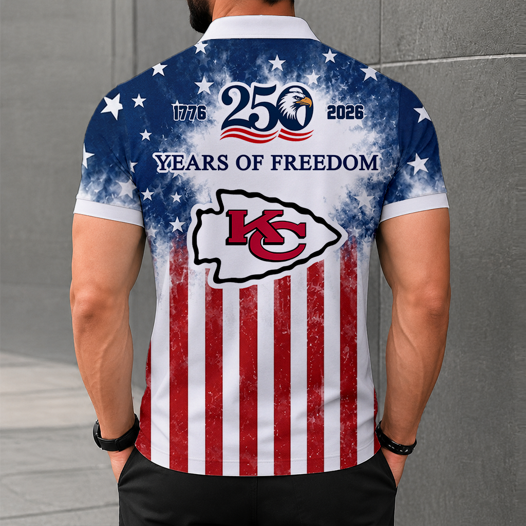 LIMITED EDITION - NEW CUSTOMIZED NFL01 KCC KANSAS CITY CHIEFS POLO SHIRT, ZIP POLO SHIRT & T-SHIRTS