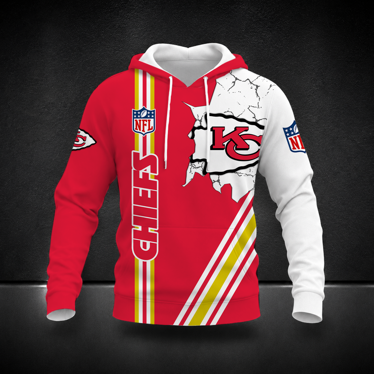 LIMITED EDITION - NEW CUSTOMIZED NFL01 KCC KANSAS CITY CHIEFS T-SHIRT, POLO SHIRT, ZIP POLO SHIRT, SWEATSHIRT, HOODIE & ZIP HOODIE