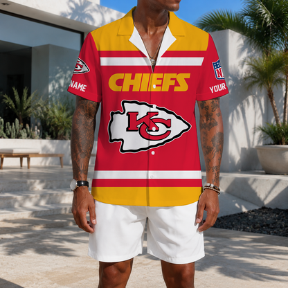 EXCLUSIVE EDITION - NEW CUSTOMIZED NFL01 KCC KANSAS CITY CHIEFS UNISEX HAWAIIAN SHIRT