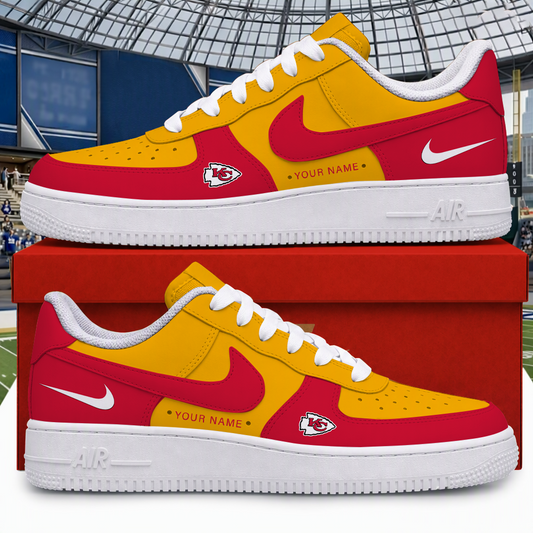 [SPECIAL OFFER] NEW CUSTOMIZED NFL01 KCC KANSAS CITY CHIEFS AF1 SHOES