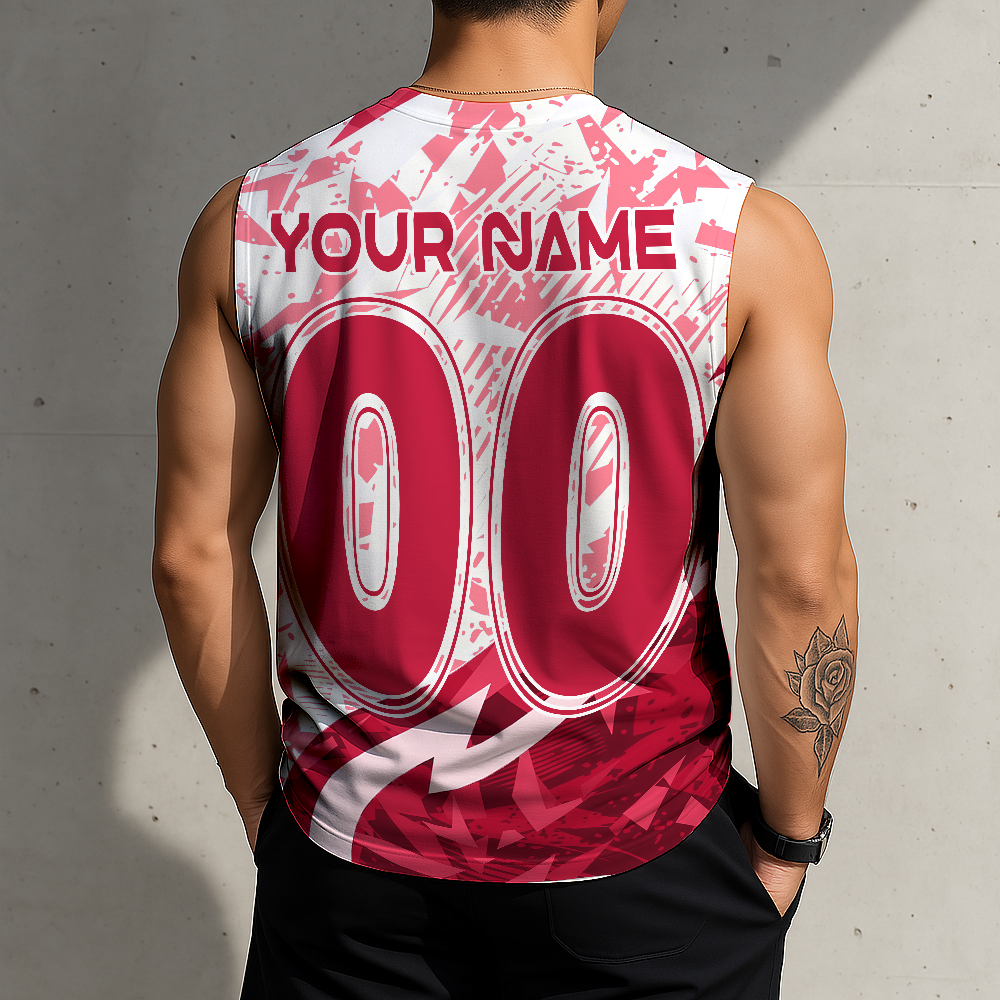 LIMITED EDITION - NEW CUSTOMIZED NFL01 KCC KANSAS CITY CHIEFS MEN'S GYM SHIRT