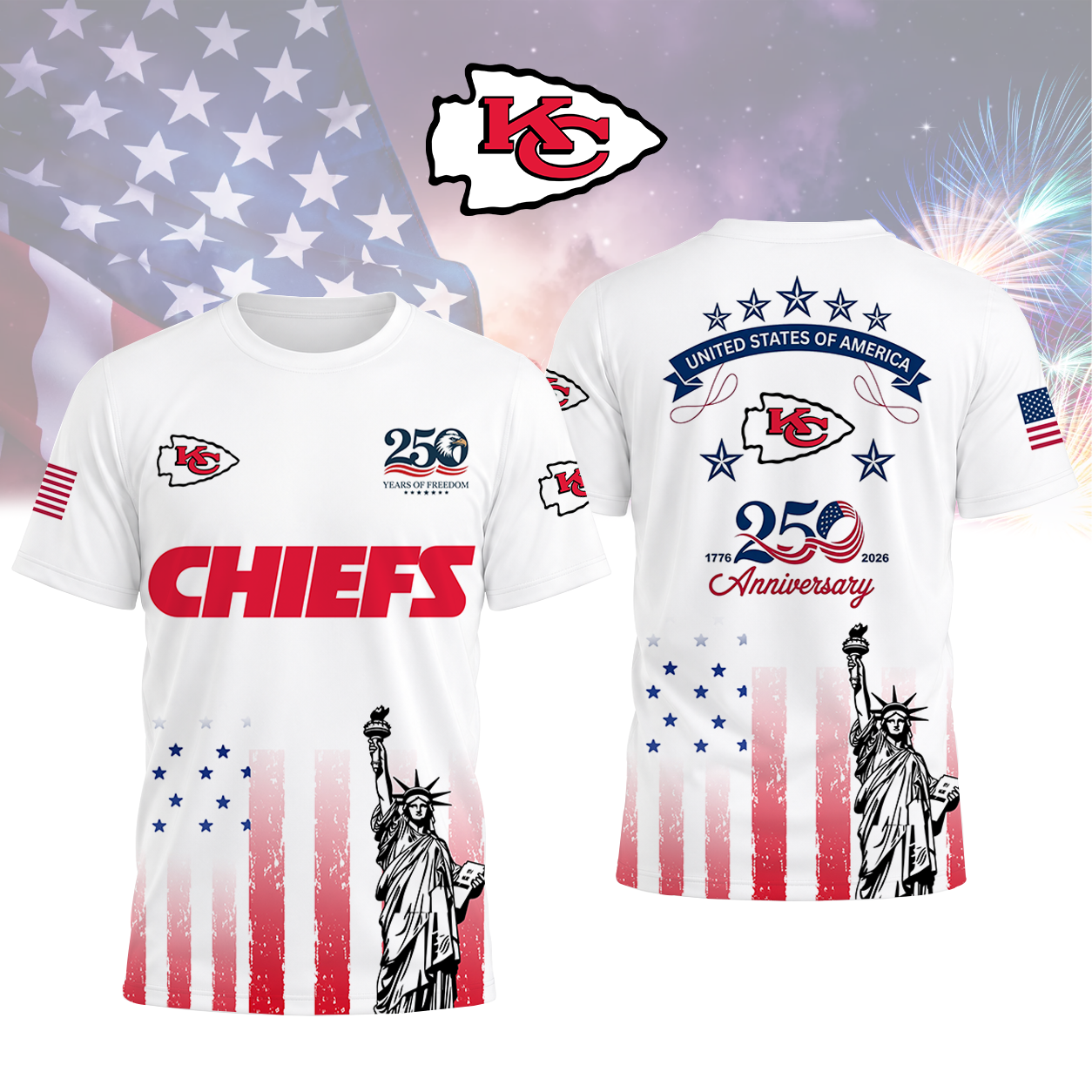 LIMITED EDITION - NEW CUSTOMIZED NFL01 KCC KANSAS CITY CHIEFS T-SHIRT, POLO SHIRT, ZIP POLO SHIRT, SWEATSHIRT, HOODIE & ZIP HOODIE