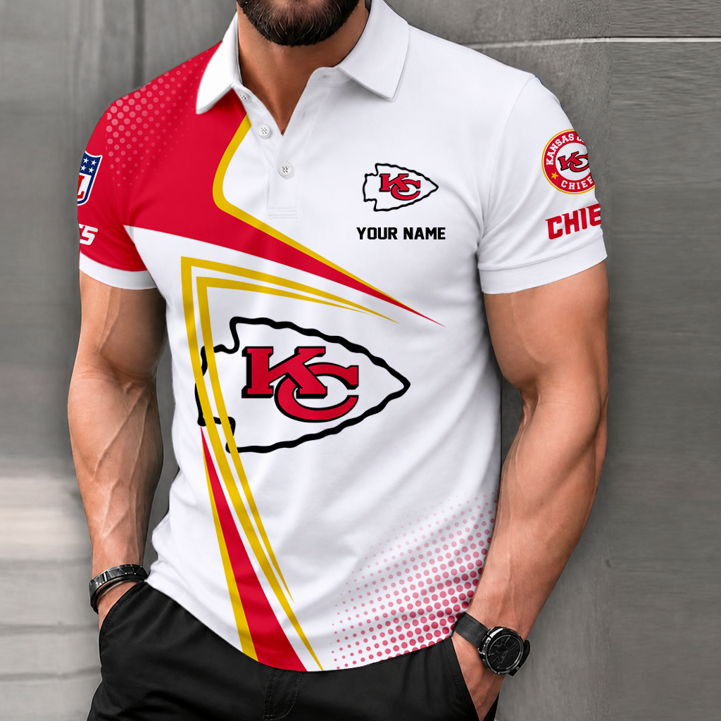 LIMITED EDITION - NEW CUSTOMIZED NFL01 KCC KANSAS CITY CHIEFS T-SHIRT, POLO SHIRT, ZIP POLO SHIRT, SWEATSHIRT, HOODIE & ZIP HOODIE